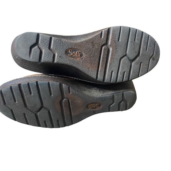 Sofft Leather Brown Wedge Booties - Picture 7 of 8